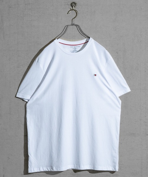TOMMY HILFIGER（トミーヒルフィガー）の「【D】〔TOMMY HILFIGER〕ワンポイント フラッグ刺繍 クルーネックTシャツ  CORE FLAG CREW NECK TEE（Tシャツ/カットソー・メンズ・ブラック/ヘザーグレー/ホワイト/ネイビー・SMALL/MEDIUM/LARGE）」の12枚目の写真