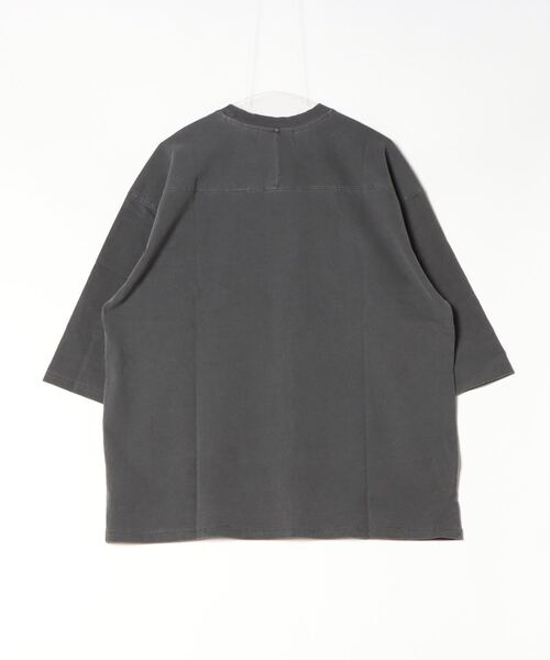 many men many mind（メニーメンメニーマインド）の「many men many mind /ピグメント ナンバリングプリント5分袖TEE（Tシャツ/カットソー・メンズ・ベージュ/ブルー/ブラック・LARGE/MEDIUM）」の9枚目の写真