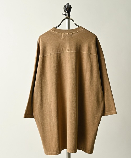 many men many mind（メニーメンメニーマインド）の「many men many mind /ピグメント ナンバリングプリント5分袖TEE（Tシャツ/カットソー・メンズ・ベージュ/ブルー/ブラック・LARGE/MEDIUM）」の5枚目の写真