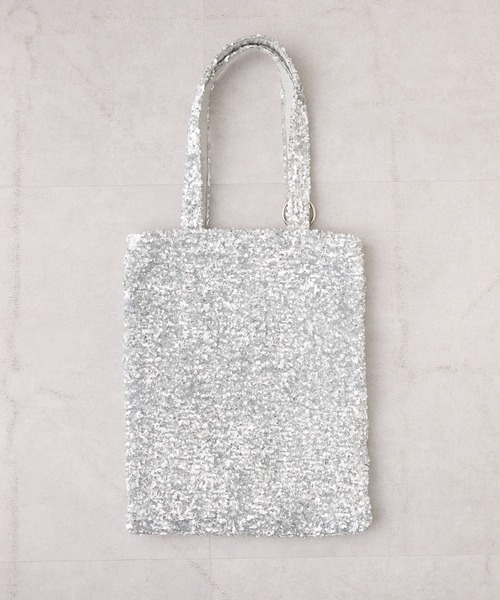 CIAOPANIC TYPY（チャオパニックティピー）の「新色登場！！≪よもセレクト！≫【A4サイズ対応】カラビナ付きスパンコールトートバッグ（トートバッグ・レディース・ホワイト/ブラック/ミント/シルバー/グレー/ブラウン・ONE SIZE）」の19枚目の写真