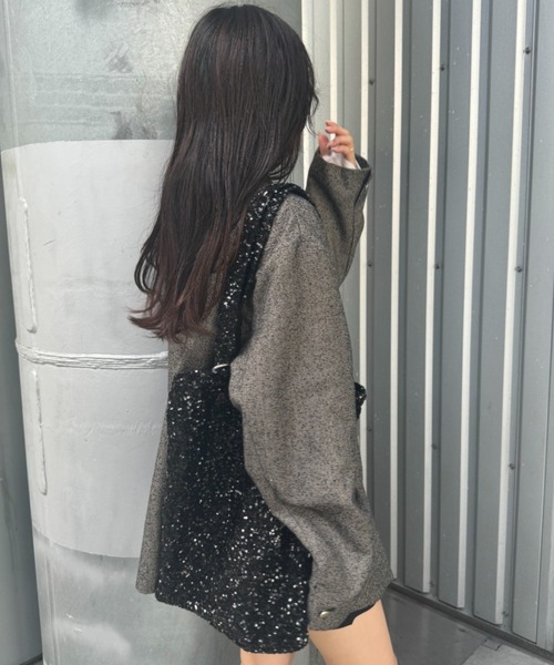 CIAOPANIC TYPY（チャオパニックティピー）の「新色登場！！≪よもセレクト！≫【A4サイズ対応】カラビナ付きスパンコールトートバッグ（トートバッグ・レディース・ホワイト/ブラック/ミント/シルバー/グレー/ブラウン・ONE SIZE）」の22枚目の写真