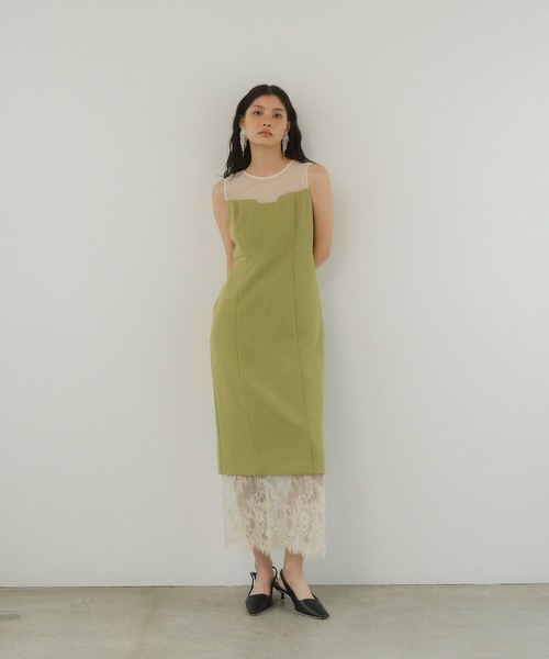 セール】ヘムレースドレス / hem lace dress（ドレス）｜ANDRESD