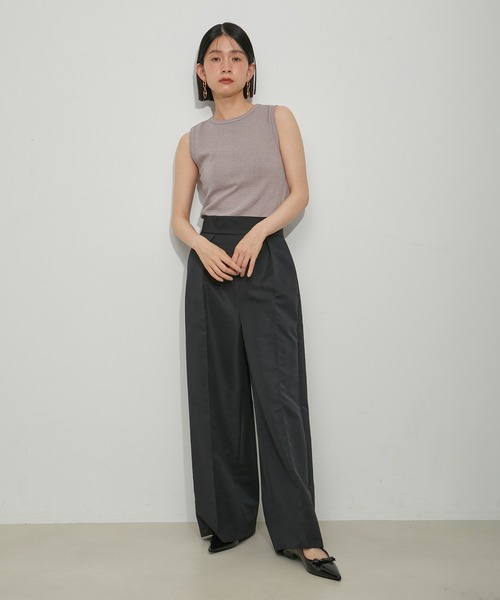 MILLER（ミラー）の「【Miller for ADAM ET ROPE'】別注SLEEVELESS TEE（タンクトップ・レディース・ブラウン/ラベンダー・FREE）」の5枚目の写真
