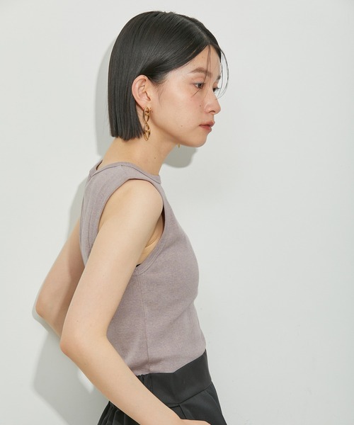 MILLER（ミラー）の「【Miller for ADAM ET ROPE'】別注SLEEVELESS TEE（タンクトップ・レディース・ブラウン/ラベンダー・FREE）」の7枚目の写真
