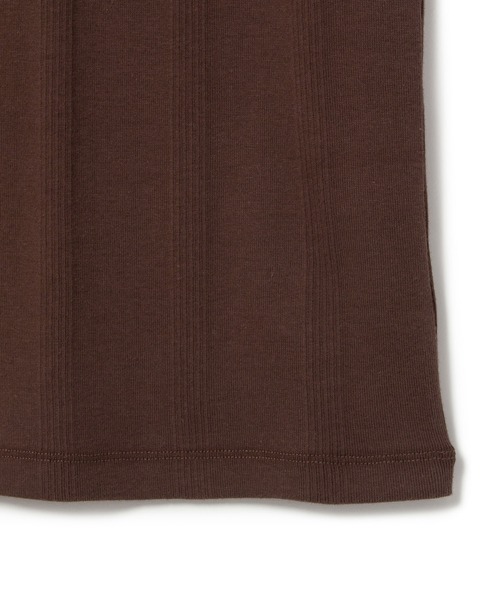 【Miller for ADAM ET ROPE'】Polo Tee-ブラウン Miller for ADAM ET ROPE'】別注POLOTEE（Tシャツ/カットソー