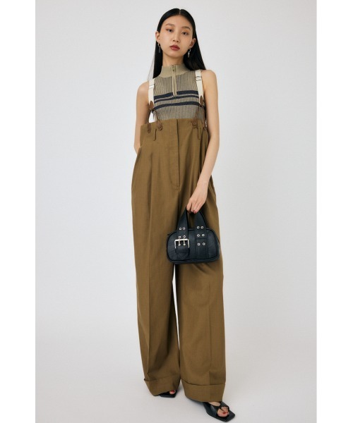 MOUSSY(マウジー)の「SUSPENDER PAPER BAG オールインワン(つなぎ/オールインワン・レディース・ブラウン/グレー系その他・1/2)」の7枚目の写真