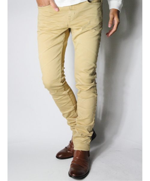 JACKROSE（ジャックローズ）の「ストレッチチノテーパードパンツ（チノパンツ・メンズ・ブラック/ホワイト/ベージュ・L/M/XL/S）」の3枚目の写真