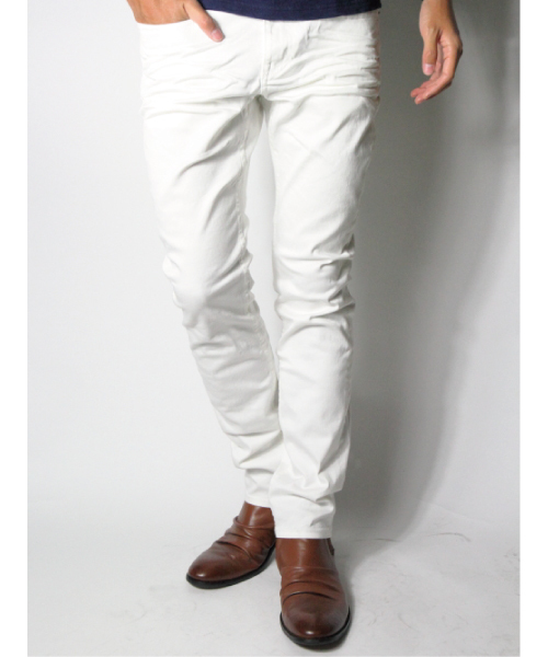 JACKROSE（ジャックローズ）の「ストレッチチノテーパードパンツ（チノパンツ・メンズ・ブラック/ホワイト/ベージュ・L/M/XL/S）」の2枚目の写真