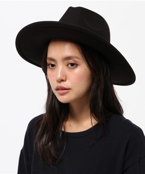 VENCEEXCHANGE（ヴァンスエクスチェンジ）の「フェイクウール中折ツバ広ハット    （ハット・レディース・ライトブラウン/ブラック/ブルー/グレー・FREE）」の11枚目の写真