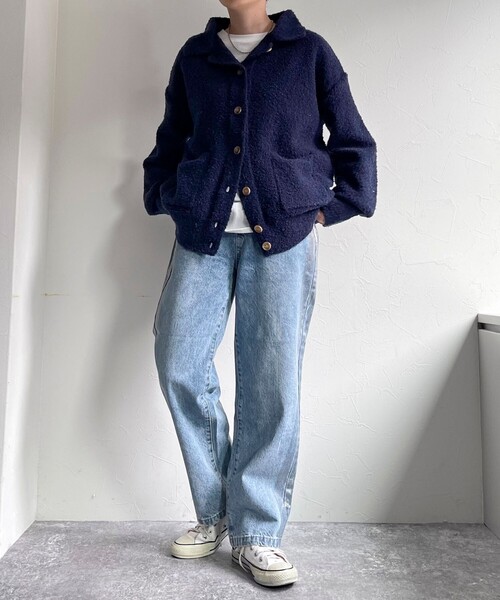 fredy emue（フレディエミュ）の「箔プリントラインデニムパンツ（デニムパンツ・レディース・グレイッシュブルー・38/36）」の8枚目の写真