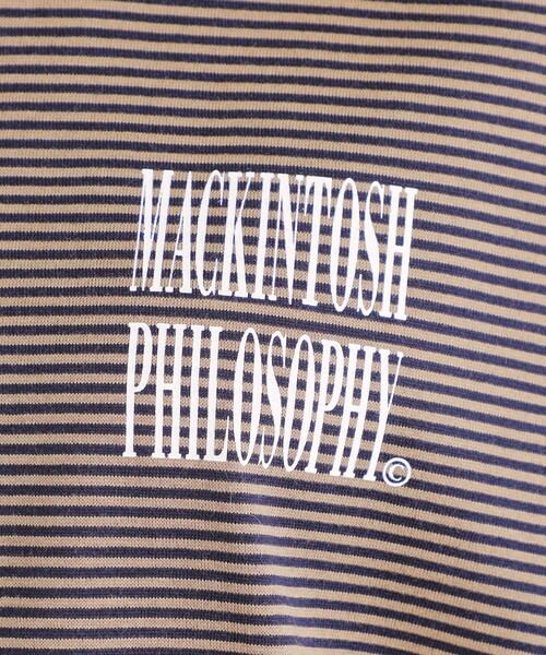 MACKINTOSH PHILOSOPHY(マッキントッシュ フィロソフィー)の「GREY LABEL 【SHARP LOGO】 ボーダー半袖T(Tシャツ/カットソー・レディース・チャコールグレー・2/6)」の7枚目の写真