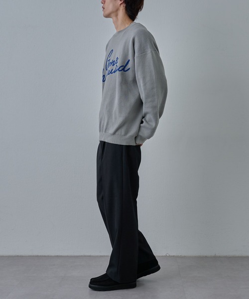 COLONY 2139(コロニートゥーワンスリーナイン)の「ハンドペイントジャガードニット(ニット/セーター・メンズ・グレー/ブラック・MEDIUM/LARGE)」の14枚目の写真