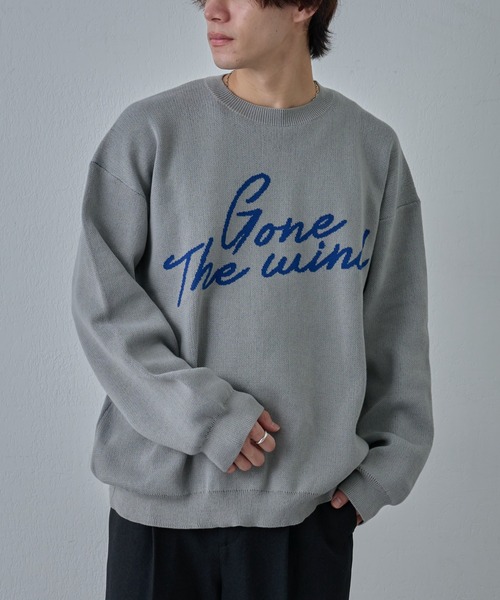 COLONY 2139(コロニートゥーワンスリーナイン)の「ハンドペイントジャガードニット(ニット/セーター・メンズ・グレー/ブラック・MEDIUM/LARGE)」の9枚目の写真