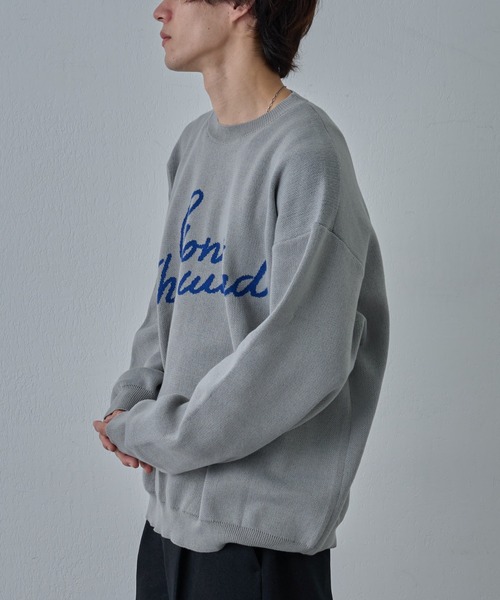 COLONY 2139(コロニートゥーワンスリーナイン)の「ハンドペイントジャガードニット(ニット/セーター・メンズ・グレー/ブラック・MEDIUM/LARGE)」の10枚目の写真