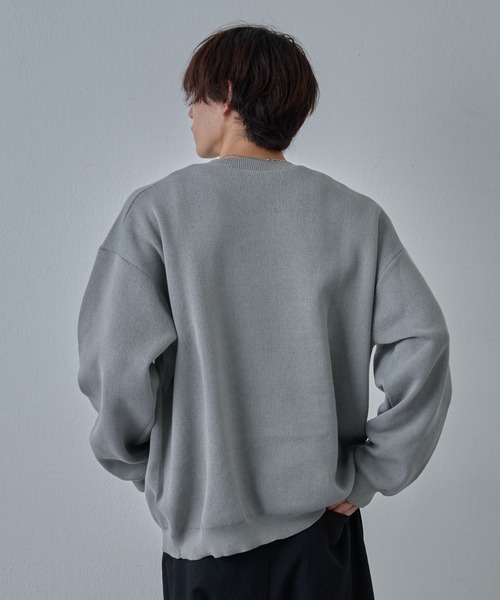 COLONY 2139(コロニートゥーワンスリーナイン)の「ハンドペイントジャガードニット(ニット/セーター・メンズ・グレー/ブラック・MEDIUM/LARGE)」の11枚目の写真