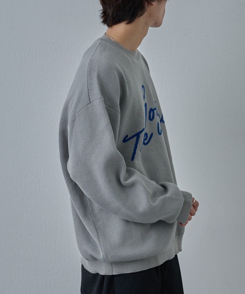 COLONY 2139(コロニートゥーワンスリーナイン)の「ハンドペイントジャガードニット(ニット/セーター・メンズ・グレー/ブラック・MEDIUM/LARGE)」の12枚目の写真