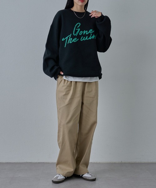 COLONY 2139(コロニートゥーワンスリーナイン)の「ハンドペイントジャガードニット(ニット/セーター・メンズ・グレー/ブラック・MEDIUM/LARGE)」の4枚目の写真