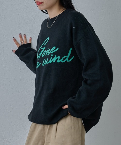 COLONY 2139(コロニートゥーワンスリーナイン)の「ハンドペイントジャガードニット(ニット/セーター・メンズ・グレー/ブラック・MEDIUM/LARGE)」の3枚目の写真