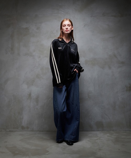 セール】VELOUR LONG SLEEVE GAME SHIRT/ベロアロングスリーブゲーム