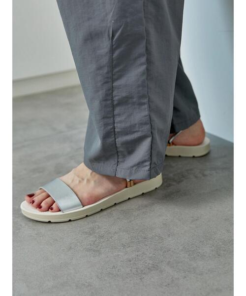 Samansa Mos2 blue(サマンサモスモスブルー)の「ナイロンカーブパンツ(その他パンツ・レディース・ブラック/カーキ/チャコールグレー/グレー・F)」の20枚目の写真