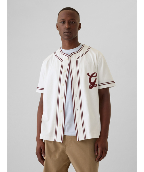 セール】Gapロゴ ベースボールジャージー(ユニセックス)（シャツ
