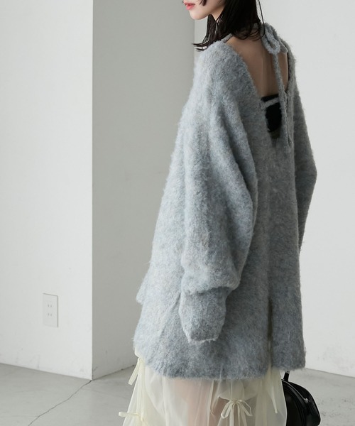 forksy.(フォルクシー)の「【forksy.】メランジブークレニットプルオーバー(ニット/セーター・レディース・パープル/ブラウン/グレー・FREE)」の11枚目の写真