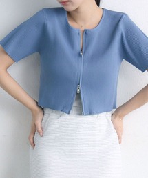 RETRO GIRL | クルーZIPカーデ(ニット/セーター)