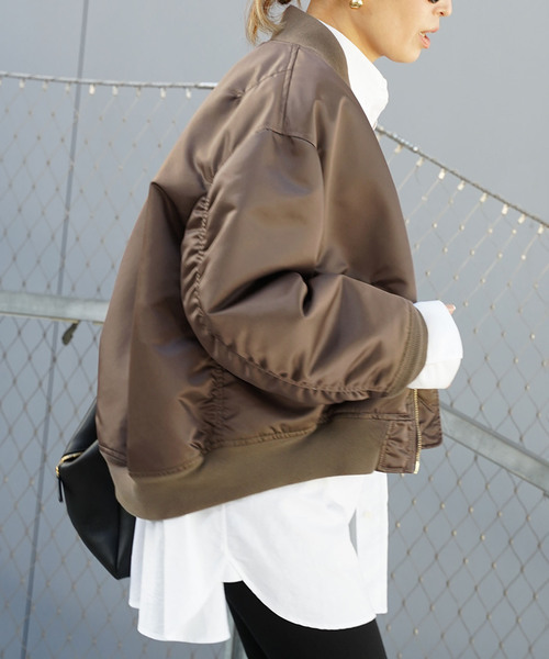 Deuxieme Classe（ドゥーズィエムクラス）の「*GENIAL BIO MA-1（MA-1・レディース・カーキ・FREE）」の2枚目の写真