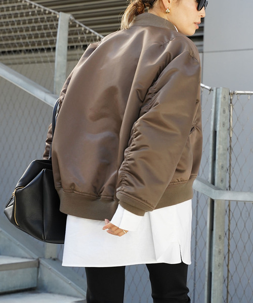 Deuxieme Classe（ドゥーズィエムクラス）の「*GENIAL BIO MA-1（MA-1・レディース・カーキ・FREE）」の3枚目の写真