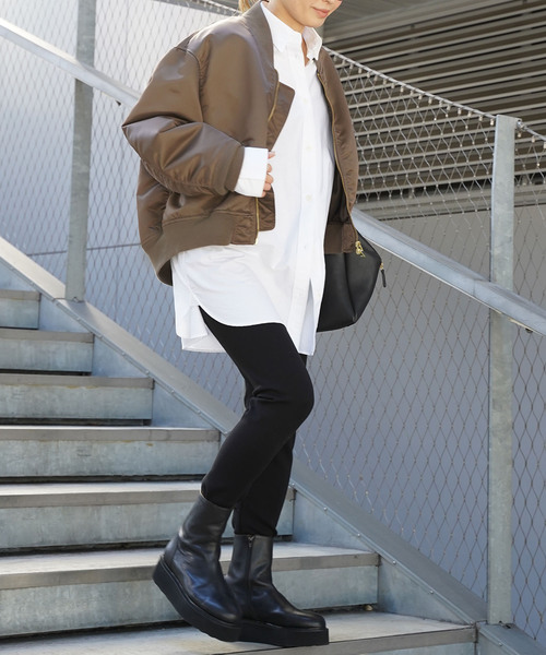 Deuxieme Classe（ドゥーズィエムクラス）の「*GENIAL BIO MA-1（MA-1・レディース・カーキ・FREE）」の4枚目の写真