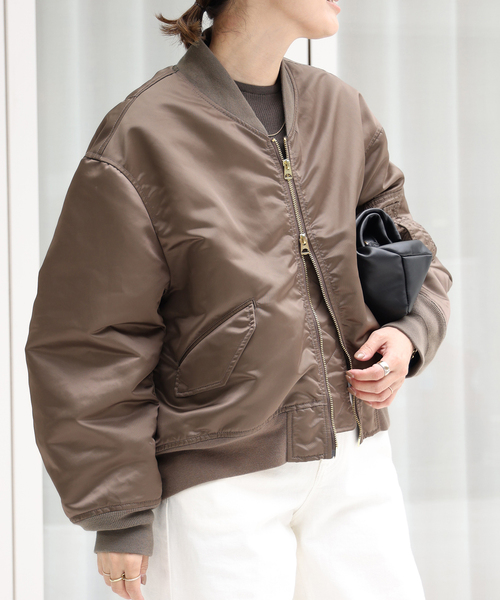 Deuxieme Classe（ドゥーズィエムクラス）の「*GENIAL BIO MA-1（MA-1・レディース・カーキ・FREE）」の7枚目の写真