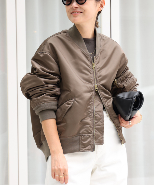 Deuxieme Classe（ドゥーズィエムクラス）の「*GENIAL BIO MA-1（MA-1・レディース・カーキ・FREE）」の8枚目の写真