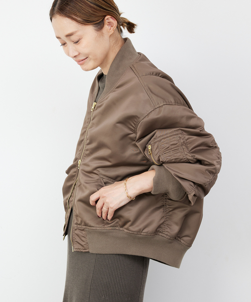 Deuxieme Classe（ドゥーズィエムクラス）の「*GENIAL BIO MA-1（MA-1・レディース・カーキ・FREE）」の12枚目の写真