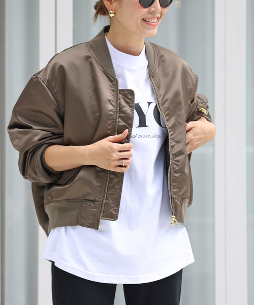 Deuxieme Classe（ドゥーズィエムクラス）の「*GENIAL BIO MA-1（MA-1・レディース・カーキ・FREE）」の20枚目の写真