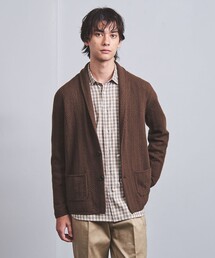 UNITED ARROWS（ユナイテッドアローズ）の「ウールリネン ヘリンボーン ショールカラー カーディガン（カーディガン/ボレロ・メンズ）」