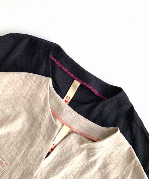 Q（キュー）の「スエードタッチオーバーシャツ（シャツ/ブラウス・レディース・ブラック/ベージュ・MEDIUM）」の19枚目の写真