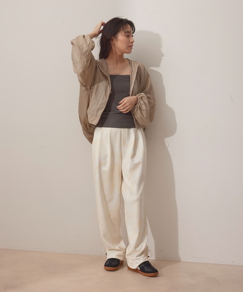 NERGY（ナージー）の「【skin wear】UV＆接触冷感＆保湿加工 Airy jerseyイージータックパンツ（その他パンツ・レディース・イエロー/ブラウン・M/S）」の18枚目の写真