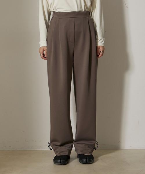 NERGY（ナージー）の「【skin wear】UV＆接触冷感＆保湿加工 Airy jerseyイージータックパンツ（その他パンツ・レディース・イエロー/ブラウン・M/S）」の19枚目の写真