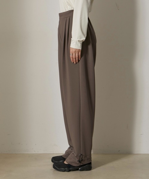 NERGY（ナージー）の「【skin wear】UV＆接触冷感＆保湿加工 Airy jerseyイージータックパンツ（その他パンツ・レディース・イエロー/ブラウン・M/S）」の21枚目の写真