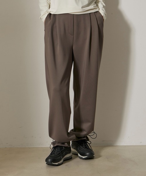 NERGY（ナージー）の「【skin wear】UV＆接触冷感＆保湿加工 Airy jerseyイージータックパンツ（その他パンツ・レディース・イエロー/ブラウン・M/S）」の7枚目の写真