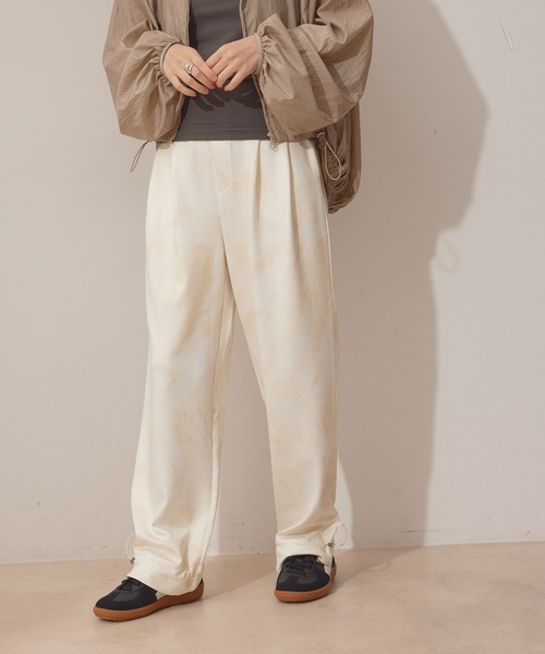 NERGY（ナージー）の「【skin wear】UV＆接触冷感＆保湿加工 Airy jerseyイージータックパンツ（その他パンツ・レディース・イエロー/ブラウン・M/S）」の13枚目の写真