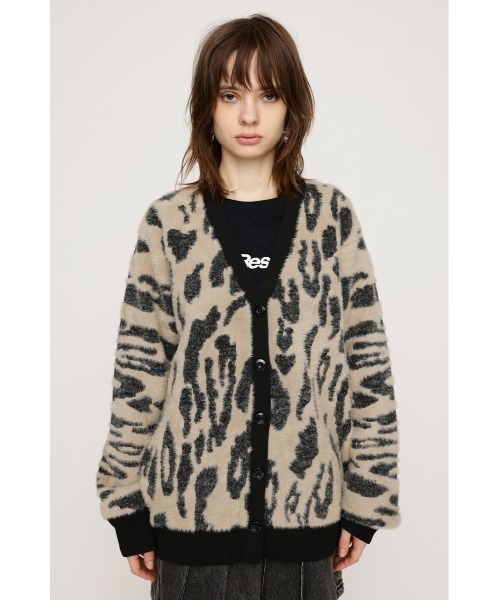 【セール】【限定展開】LEOPARD MOLLE JQ CD レオパード モール ジャガード カーディガン（カーディガン/ボレロ）｜SLY（スライ）
