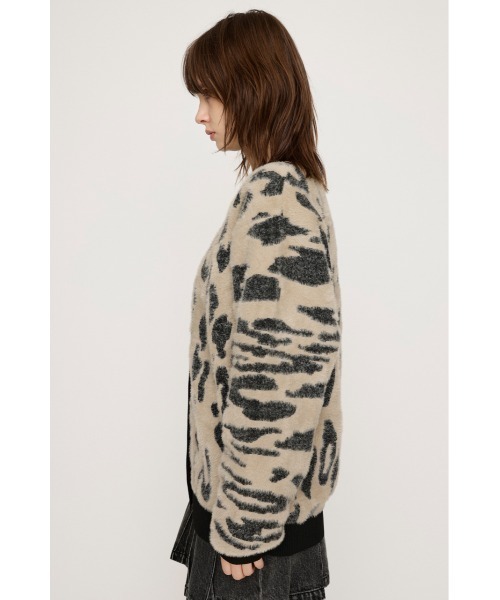 カーディガン 「限定展開」LEOPARD MOLLE JQ CD レオパード モール ジャガード カーディガン レディース SLY カーディガン 「限定展開」LEOPARD MOLLE JQ CD レオパード