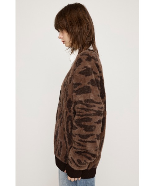 【セール】【限定展開】LEOPARD MOLLE JQ CD レオパード モール ジャガード カーディガン（カーディガン/ボレロ）｜SLY（スライ）