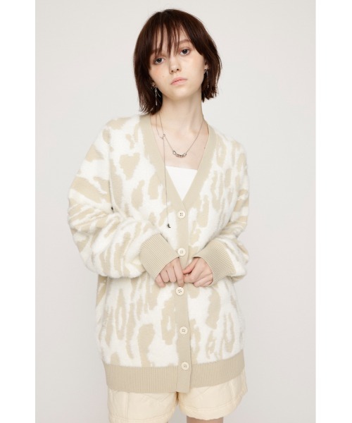【セール】【限定展開】LEOPARD MOLLE JQ CD レオパード モール ジャガード カーディガン（カーディガン/ボレロ）｜SLY（スライ）