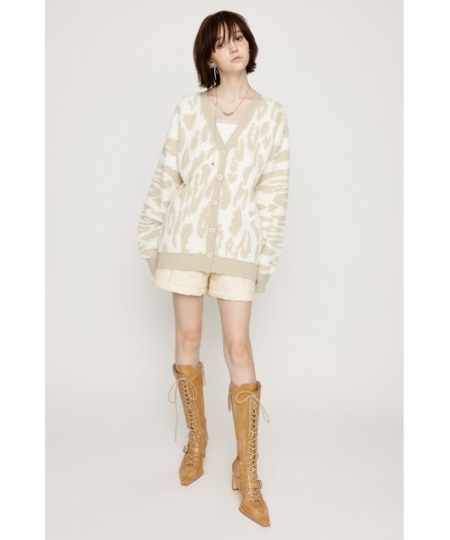 【セール】【限定展開】LEOPARD MOLLE JQ CD レオパード モール ジャガード カーディガン（カーディガン/ボレロ）｜SLY（スライ）