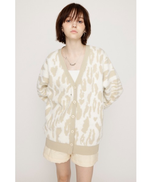 【セール】【限定展開】LEOPARD MOLLE JQ CD レオパード モール ジャガード カーディガン（カーディガン/ボレロ）｜SLY（スライ）