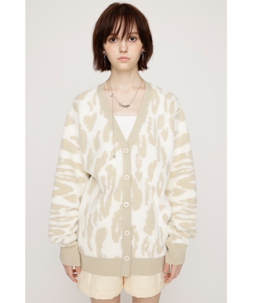 【セール】【限定展開】LEOPARD MOLLE JQ CD レオパード モール ジャガード カーディガン（カーディガン/ボレロ）｜SLY（スライ）