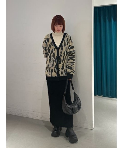 【セール】【限定展開】LEOPARD MOLLE JQ CD レオパード モール ジャガード カーディガン（カーディガン/ボレロ）｜SLY（スライ）