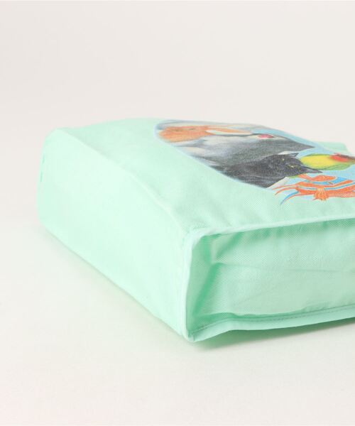 HOLIDAY（ホリデイ）の「MINI TOTE BAG (ZOO) ミニトートバッグ (ズー)（トートバッグ・レディース・ホワイト/ミント/ピンク・ONE SIZE）」の6枚目の写真